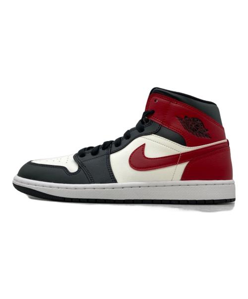 NIKE（ナイキ）NIKE (ナイキ) Air Jordan 1 Mid セイル/オフノワール/ホワイト/ジムレッ サイズ:US10の古着・服飾アイテム
