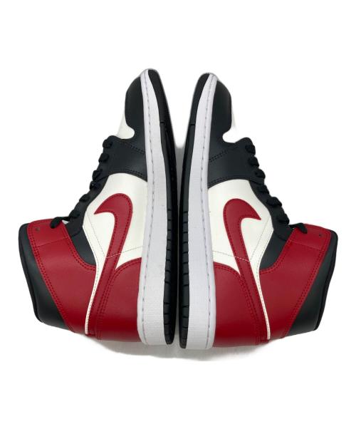 NIKE（ナイキ）NIKE (ナイキ) Air Jordan 1 Mid セイル/オフノワール/ホワイト/ジムレッ サイズ:US10の古着・服飾アイテム