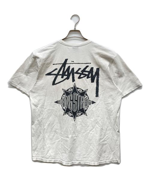 stussy（ステューシー）stussy (ステューシー) プリントTシャツ Gang Starr ホワイト サイズ:Lの古着・服飾アイテム