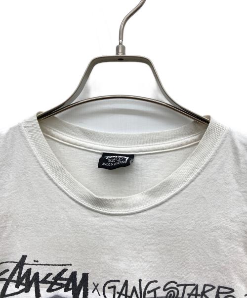 stussy（ステューシー）stussy (ステューシー) プリントTシャツ Gang Starr ホワイト サイズ:Lの古着・服飾アイテム