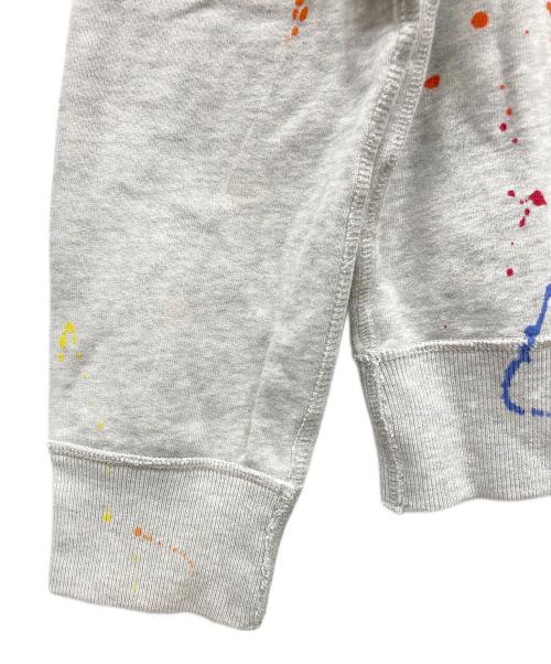 POLO RALPH LAUREN（ポロ・ラルフローレン）POLO RALPH LAUREN (ポロ・ラルフローレン) ペンキ加工Vネックスウェット グレー サイズ:Mの古着・服飾アイテム