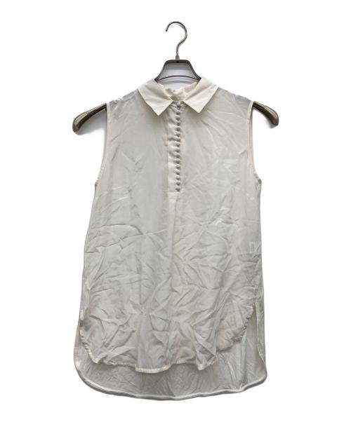 WEEKEND Max Mara（ウィークエンド マックスマーラ）Weekend Max Mara (ウィークエンド マックスマーラ) シルクノースリーブカットソー アイボリー サイズ:Mの古着・服飾アイテム