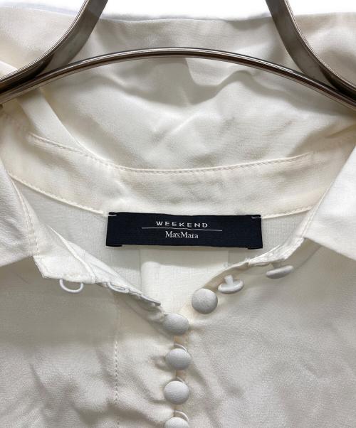 WEEKEND Max Mara（ウィークエンド マックスマーラ）Weekend Max Mara (ウィークエンド マックスマーラ) シルクノースリーブカットソー アイボリー サイズ:Mの古着・服飾アイテム
