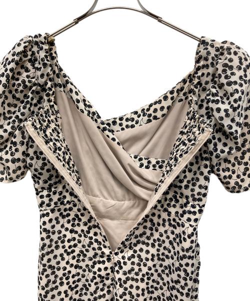 HER LIP TO（ハーリップトゥ）Her lip to (ハーリップトゥ) CherryPatternOne-Piece ベージュ サイズ:Sの古着・服飾アイテム