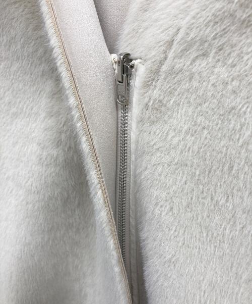 NINE（ナイン）NINE (ナイン) リバーシブルファーコート アイボリー サイズ:Fの古着・服飾アイテム