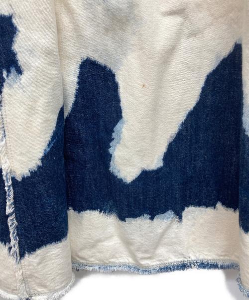Christian Dior（クリスチャン ディオール）Christian Dior (クリスチャン ディオール) Tie Dye Denim mini skirt アイボリー サイズ:36の古着・服飾アイテム
