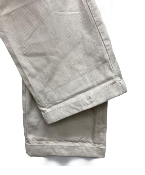 POLO RALPH LAUREN（ポロ・ラルフローレン）POLO RALPH LAUREN (ポロ・ラルフローレン) 90s 2タックコットンパンツ アイボリー サイズ:34×36の古着・服飾アイテム