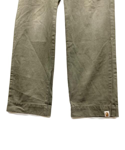 A BATHING APE（アベイシングエイプ）A BATHING APE (アベイシングエイプ) ワークパンツ カーキ サイズ:Mの古着・服飾アイテム