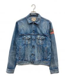 POLO RALPH LAUREN（ポロ・ラルフローレン）の古着「FLAG DENIM TRUCKER JACKET」｜インディゴ
