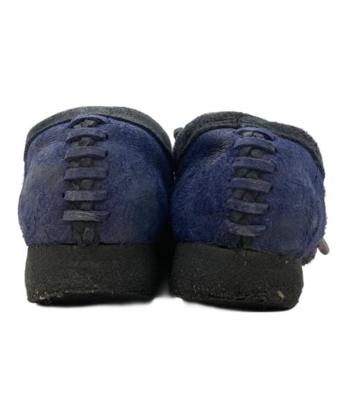 CLARKS（クラークス）CLARKS (クラークス) nicholas daley (ニコラス デイリー) チェック柄ワラビーシューズ ネイビー サイズ:UK 4Gの古着・服飾アイテム