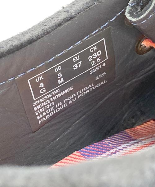 CLARKS（クラークス）CLARKS (クラークス) nicholas daley (ニコラス デイリー) チェック柄ワラビーシューズ ネイビー サイズ:UK 4Gの古着・服飾アイテム