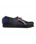 中古・古着 CLARKS (クラークス) nicholas daley (ニコラス デイリー) チェック柄ワラビーシューズ ネイビー サイズ:UK 4G：10000円