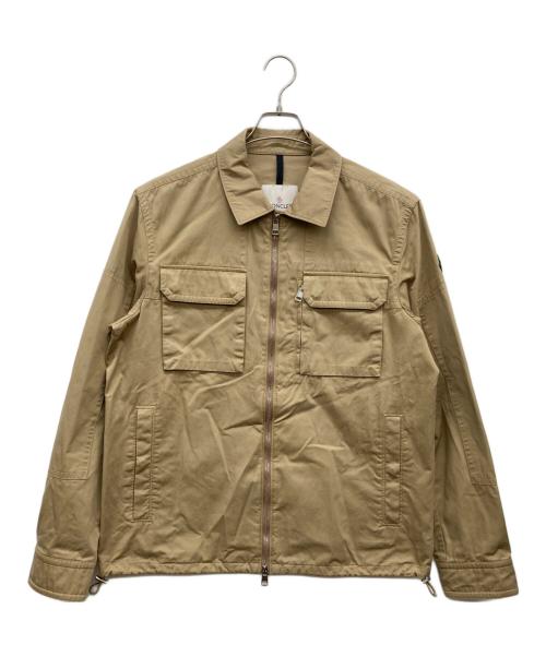 MONCLER（モンクレール）MONCLER (モンクレール) ステンカラージップアップワークジャケット ベージュ サイズ:3の古着・服飾アイテム
