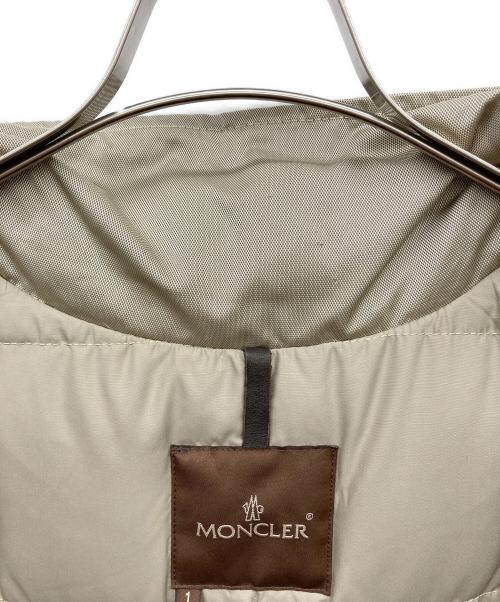 MONCLER（モンクレール）MONCLER (モンクレール) ダウンコート ベージュ サイズ:1の古着・服飾アイテム