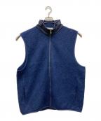 nanamicaナナミカ）の古着「Zip-Up Mohair Vest」｜ネイビー