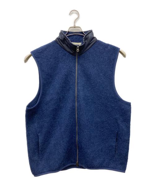 nanamica（ナナミカ）nanamica (ナナミカ) Zip-Up Mohair Vest ネイビー サイズ:Ｌの古着・服飾アイテム