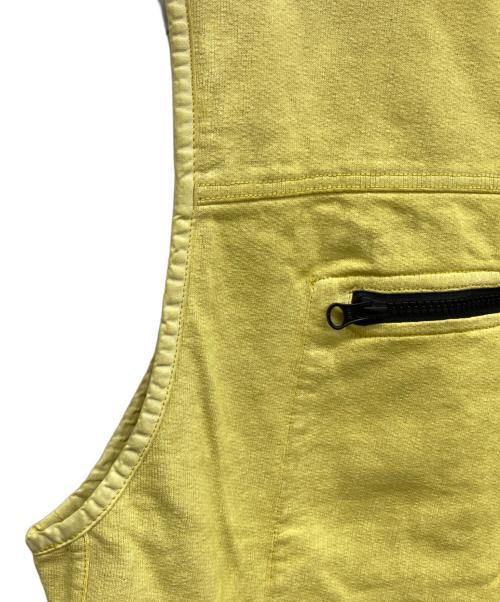 STONE ISLAND（ストーンアイランド）STONE ISLAND (ストーンアイランド) スウェット切替ベスト イエロー サイズ:Lの古着・服飾アイテム