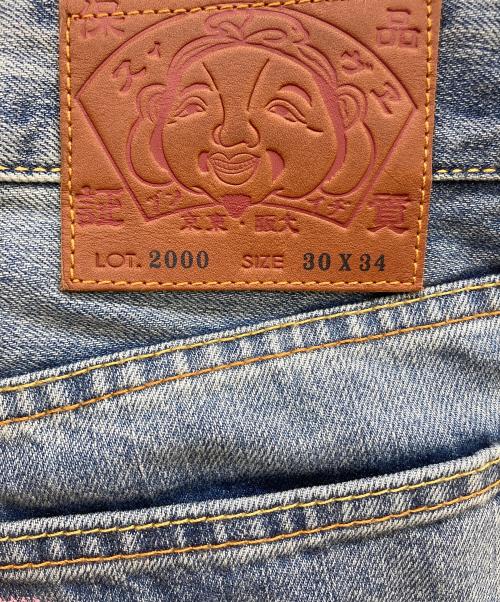 EVISU（エヴィス）EVISU (エヴィス) ダイコックプリント バギーフィットジーンズ インディゴ サイズ:W30×L34（76cm)の古着・服飾アイテム