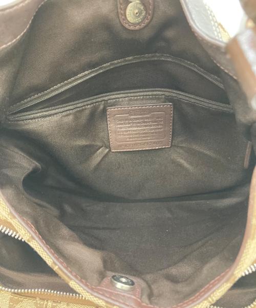 COACH（コーチ）COACH (コーチ) ハンドバッグ シグネチャー ベージュの古着・服飾アイテム