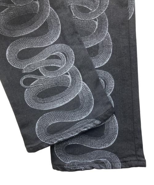 Hysteric Glamour（ヒステリックグラマー）Hysteric Glamour (ヒステリックグラマー) SNAKE LOOP柄スキニーパンツ ブラック サイズ:26の古着・服飾アイテム