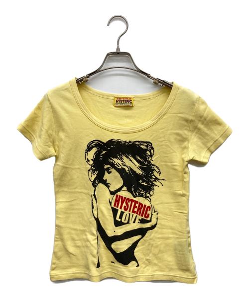 Hysteric Glamour（ヒステリックグラマー）Hysteric Glamour (ヒステリックグラマー) HYSTERIC LOVE チビTシャツ イエロー サイズ:FREEの古着・服飾アイテム