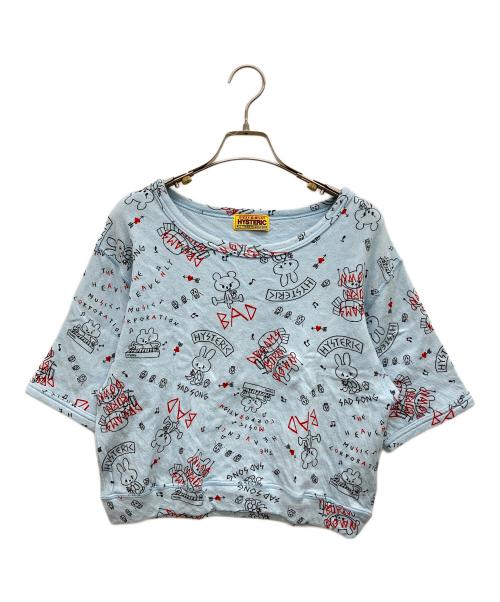 Hysteric Glamour（ヒステリックグラマー）Hysteric Glamour (ヒステリックグラマー) DREAMS BURN DOWN柄 スウェット スカイブルー サイズ:FREEの古着・服飾アイテム