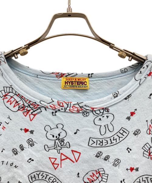Hysteric Glamour（ヒステリックグラマー）Hysteric Glamour (ヒステリックグラマー) DREAMS BURN DOWN柄 スウェット スカイブルー サイズ:FREEの古着・服飾アイテム