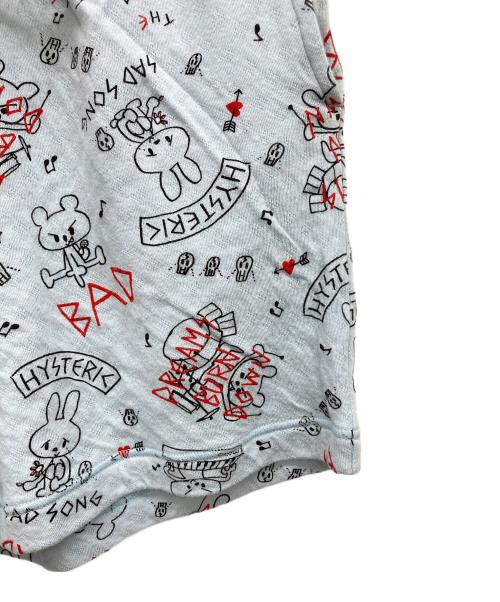 Hysteric Glamour（ヒステリックグラマー）Hysteric Glamour (ヒステリックグラマー) DREAMS BURN DOWN柄 ショートパンツ スカイブルー サイズ:FREEの古着・服飾アイテム