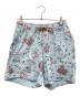 Hysteric Glamour（ヒステリックグラマー）の古着「DREAMS BURN DOWN柄 ショートパンツ」｜スカイブルー
