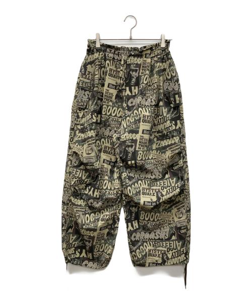 Hysteric Glamour（ヒステリックグラマー）Hysteric Glamour (ヒステリックグラマー) FULLY HYSTERIC CAMO柄 HYS LOGOスノーパンツ カーキ サイズ:FREEの古着・服飾アイテム