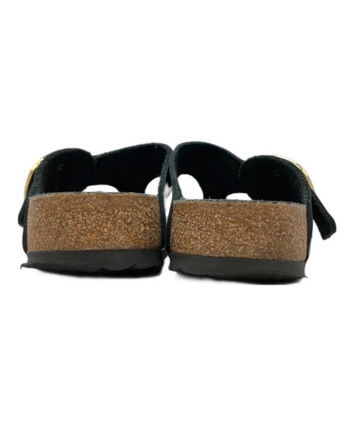 BIRKENSTOCK（ビルケンシュトック）BIRKENSTOCK (ビルケンシュトック) Gizeh Big Buckle ブラック×ベージュ サイズ:38の古着・服飾アイテム