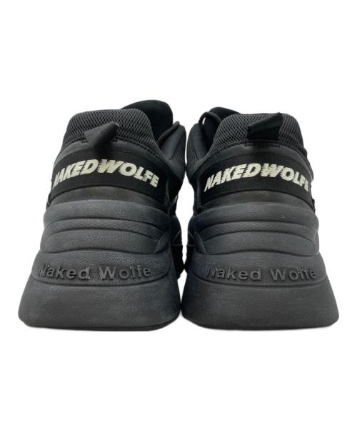 NAKED WOLFE（ネイキッドウルフ）naked wolfe (ネイキッドウルフ) 厚底チャンキースニーカー ブラック サイズ:9USの古着・服飾アイテム