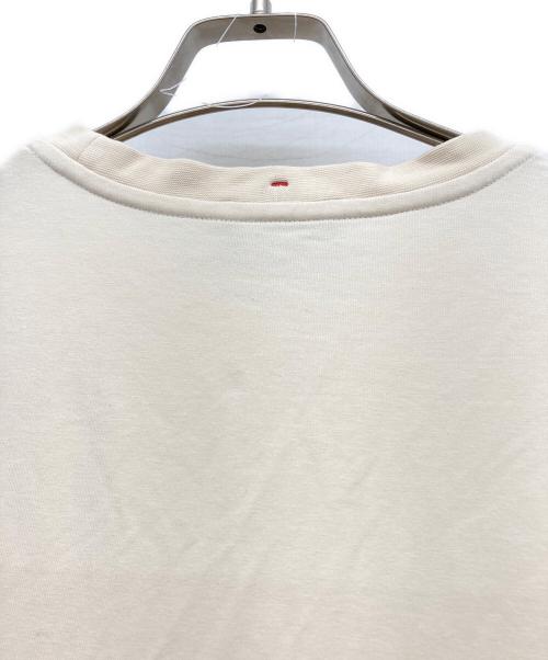 MONCLER GRENOBLE（モンクレール グルノーブル）MONCLER GRENOBLE (モンクレール グルノーブル) Moncler Grenoble ロゴプリント クルーネックTシャツ アイボリー サイズ:Sの古着・服飾アイテム