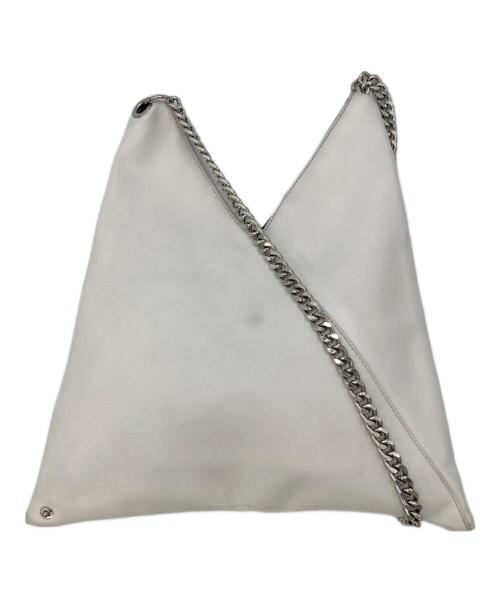 MM6 Maison Margiela（エムエムシックスメゾンマルジェラ）MM6 Maison Margiela (エムエムシックスメゾンマルジェラ) ジャパニーズチェーントートバッグ ホワイトの古着・服飾アイテム