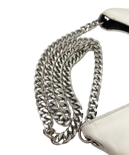MM6 Maison Margiela（エムエムシックスメゾンマルジェラ）MM6 Maison Margiela (エムエムシックスメゾンマルジェラ) ジャパニーズチェーントートバッグ ホワイトの古着・服飾アイテム