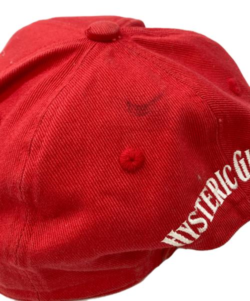Hysteric Glamour（ヒステリックグラマー）Hysteric Glamour (ヒステリックグラマー) HYS WHISKY刺繍 キャップ レッド サイズ:FREEの古着・服飾アイテム