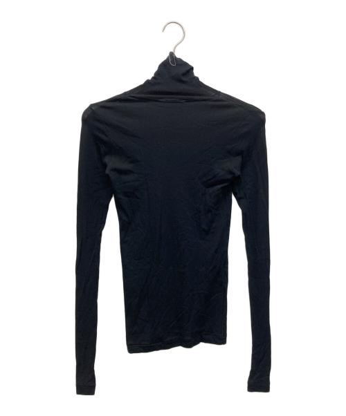 AURALEE（オーラリー）AURALEE (オーラリー) SUPER HIGH GAUGE SHEER RIB TURTLE NECK L/S TEE ブラック サイズ:1の古着・服飾アイテム
