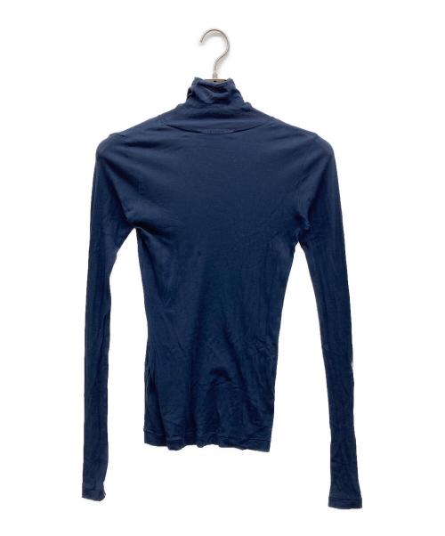 AURALEE（オーラリー）AURALEE (オーラリー) SUPER HIGH GAUGE SHEER RIB TURTLE NECK L/S TEE ネイビー サイズ:1の古着・服飾アイテム