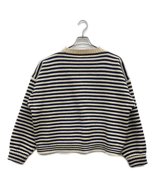 LeTricoteur（ル トリコチュール）LeTricoteur (ル トリコチュール) ガンジーセーター アイボリー×ネイビー サイズ:50の古着・服飾アイテム