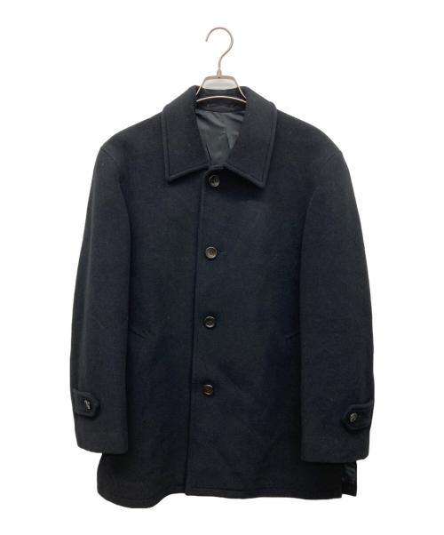 LANVIN（ランバン）LANVIN (ランバン) カシミヤ混ステンカラーコート ブラック サイズ:R46の古着・服飾アイテム