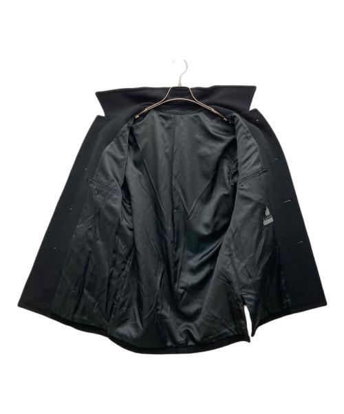 LANVIN（ランバン）LANVIN (ランバン) カシミヤ混ステンカラーコート ブラック サイズ:R46の古着・服飾アイテム