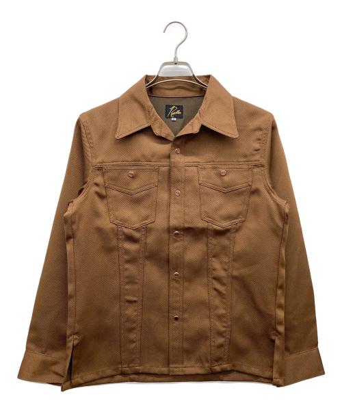 Needles（ニードルズ）Needles (ニードルズ) saddleman shirt - poly twill ブラウン サイズ:xsの古着・服飾アイテム