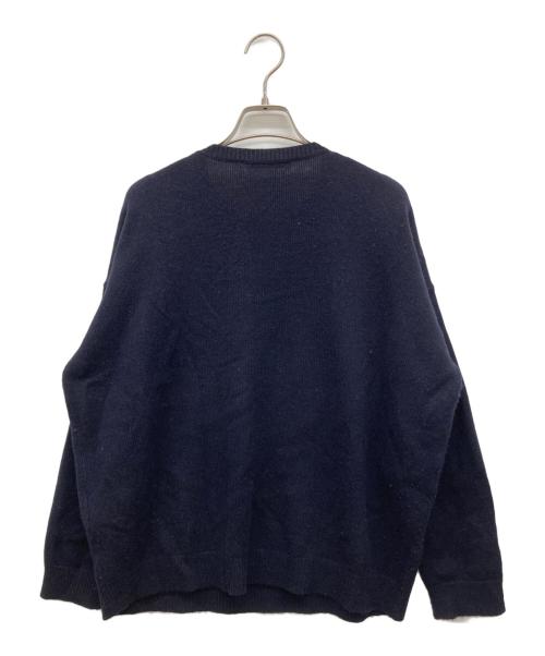 MaxMara（マックスマーラ）MaxMara (マックスマーラ) VICOLO ビジューウールカシミヤニット ネイビー サイズ:Mの古着・服飾アイテム
