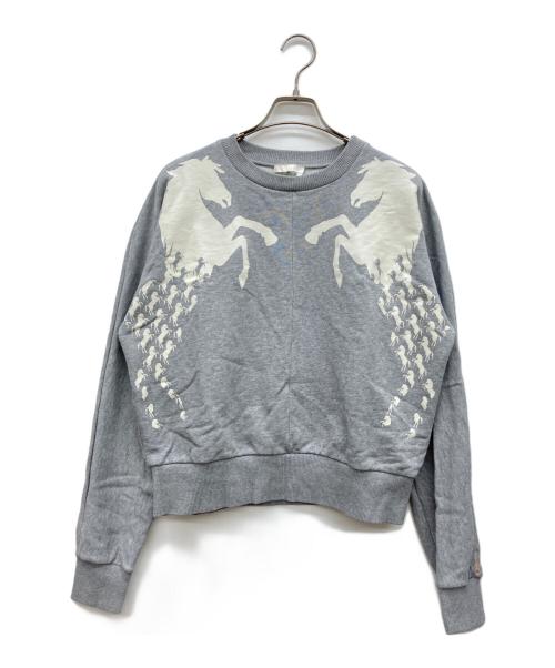 Chloe（クロエ）Chloe (クロエ) ホースプリントスウェット グレー サイズ:38の古着・服飾アイテム