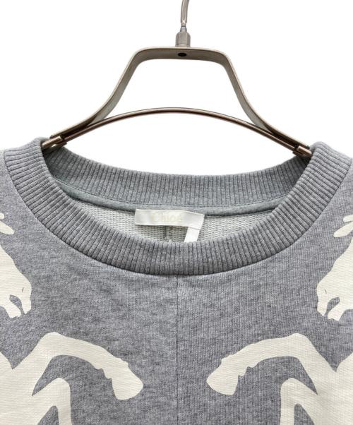 Chloe（クロエ）Chloe (クロエ) ホースプリントスウェット グレー サイズ:38の古着・服飾アイテム