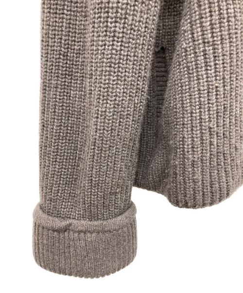 AKRIS（アクリス）AKRIS (アクリス) カシミヤショールカラーニットジャケット グレー サイズ:なしの古着・服飾アイテム