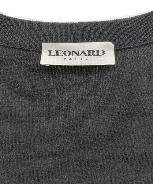 LEONARD PARIS（レオナール パリ）LEONARD PARIS (レオナール パリ) 花柄カーディガン ブラック サイズ:Mの古着・服飾アイテム