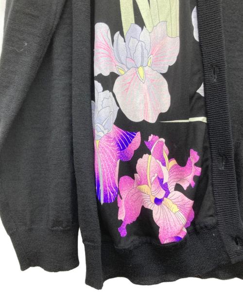 LEONARD PARIS（レオナール パリ）LEONARD PARIS (レオナール パリ) 花柄カーディガン ブラック サイズ:Mの古着・服飾アイテム