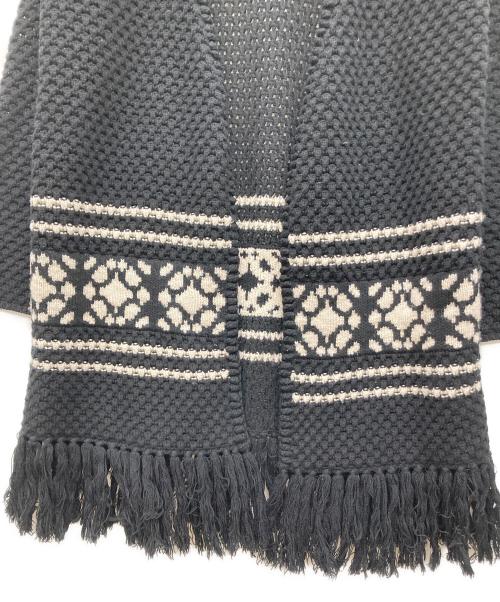 MaxMara（マックスマーラ）MaxMara (マックスマーラ) カシミヤ混フリンジカーディガン ブラック サイズ:Mの古着・服飾アイテム