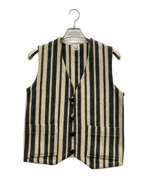 orSlow（オアスロウ）orSlow (オアスロウ) メキシコベスト アイボリー×ブラック サイズ:2の古着・服飾アイテム